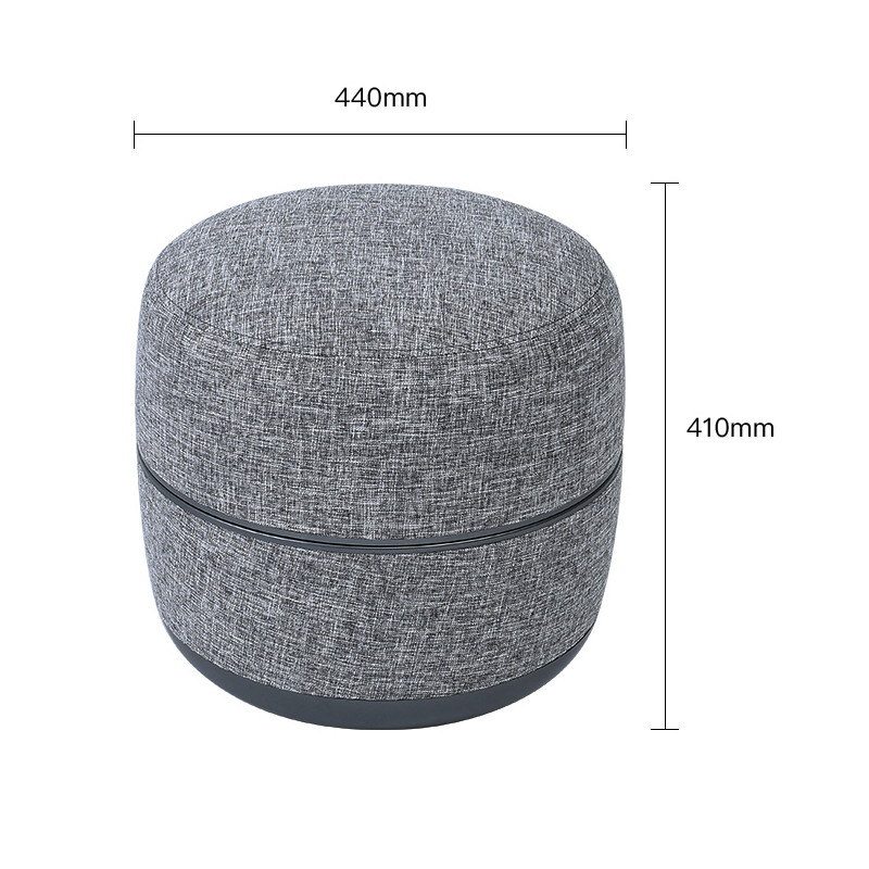 POUF MASSAGE A PIED GRIS