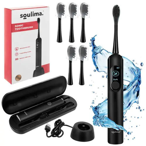 Brosse à dents sonique noire