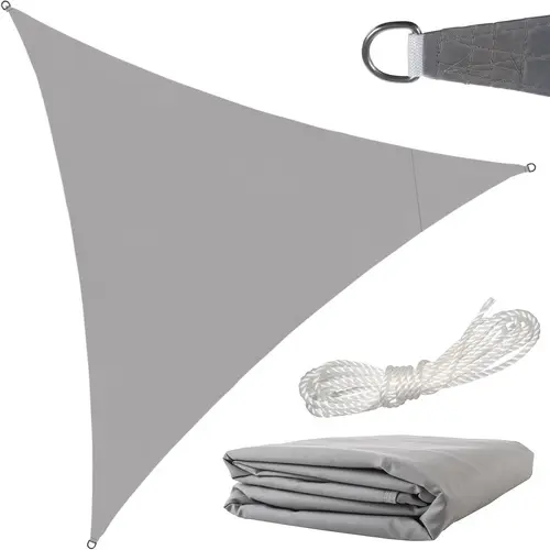 Shade sail 3 x 3 x 3 m gray – Gardlov 23147