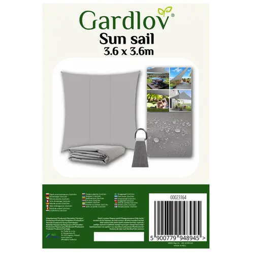 Shade sail 3.6 x 3.6 m – Gardlov 23164