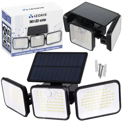 Lampe solaire 180 LED – Izoxis 24889