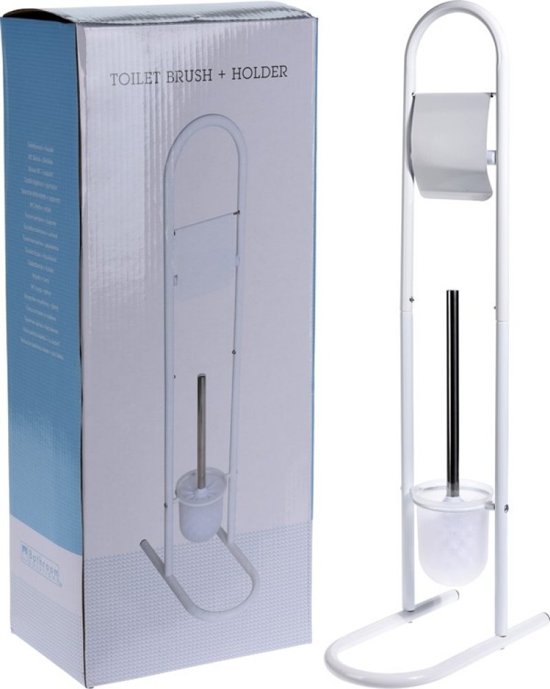 Toilet brush with holder