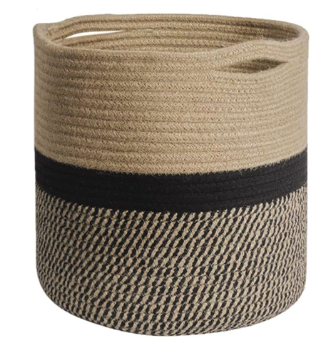 Rope storage basket