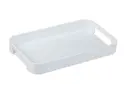[Dessert plate] Petit plateau en plastique blanc, 32L x 19,4l x 4,2H cm