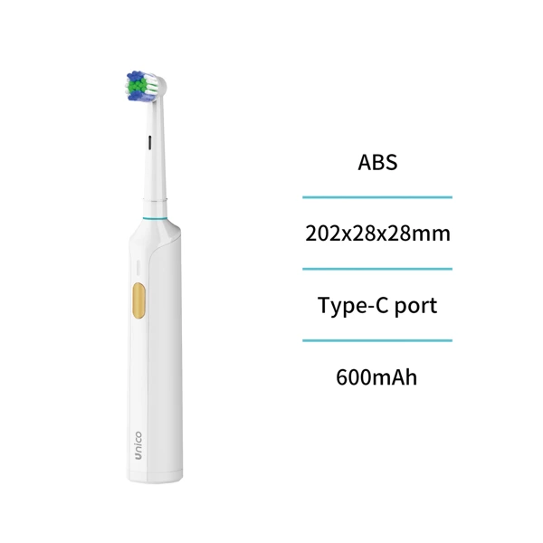 White electric toothbrush