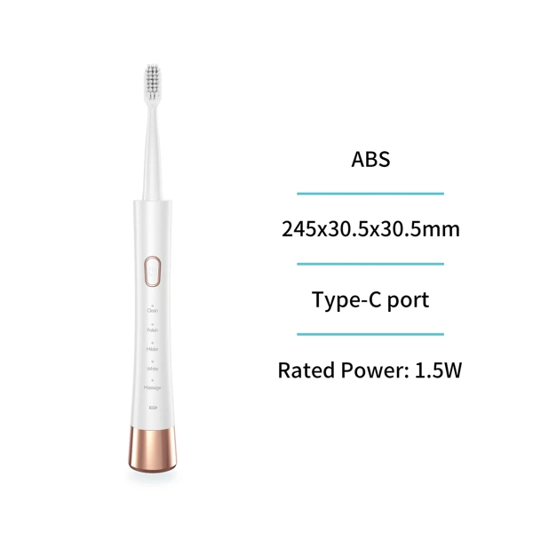Brosse à dents électrique blanche