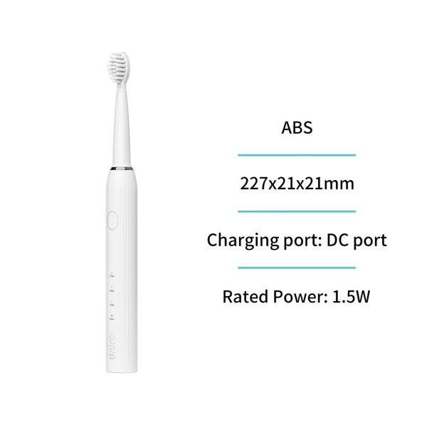 White electric toothbrush