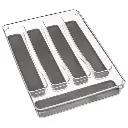 [146502 ZEN51] Range couverts gris 5 compartiments
