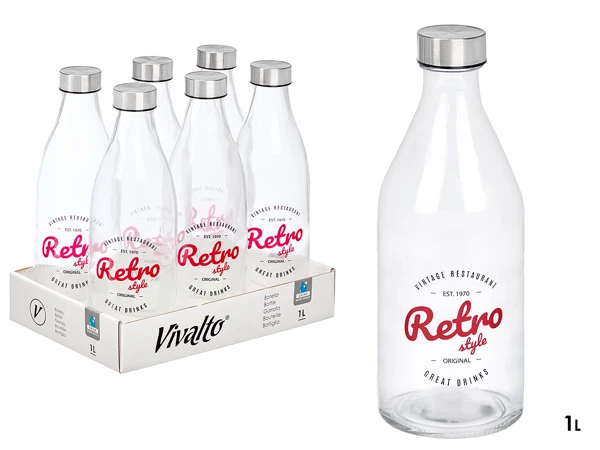 Steel bottle for juice 1PCS