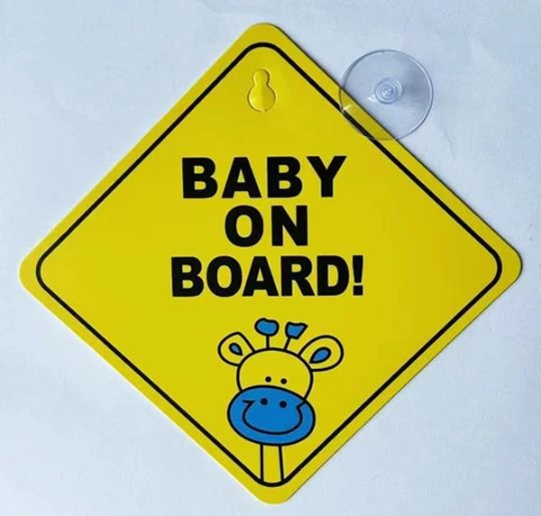 Autocollant bébé à bord | 12x12 cm