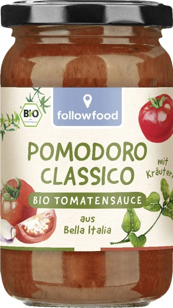 Sauce tomate bio Followfood 340 g