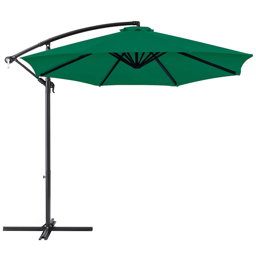 Hanging parasol 2.7 m green