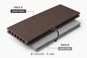 WPC DECKING  DOUBLE COULEUR TS01+TS04 (0.4m²/pcs)