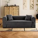[CX-027 8038 Gris Fonce] 4-in-1 Foldable Sofa Bed (GREY)