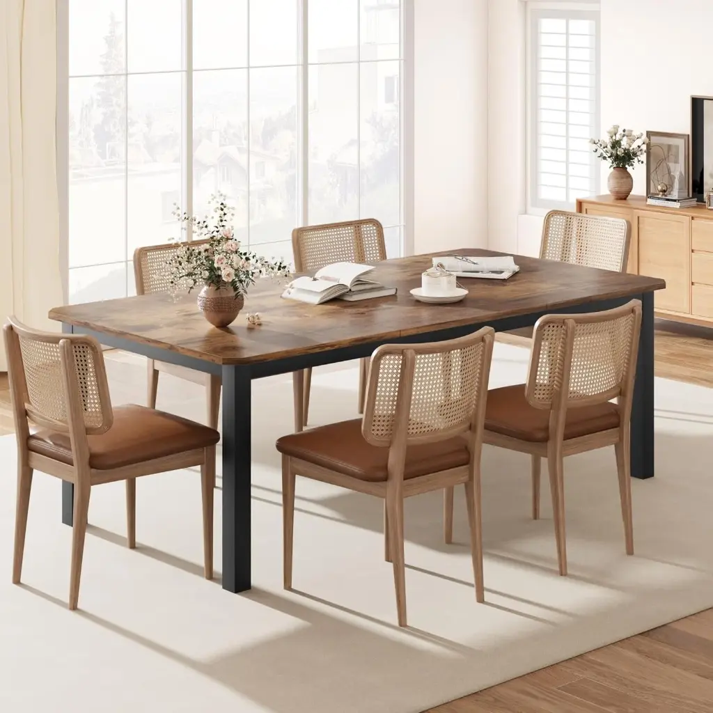 Large Rustic Dining Room Table 200 cm - 6 to 8 People
