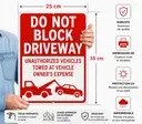 Vehicle Removal Sign – Aluminum 35 × 25 cm