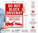 Vehicle Removal Sign – Aluminum 35 × 25 cm