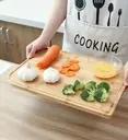 [N8] Rectangular bamboo cutting board. 33L x 23W x 1.6H.