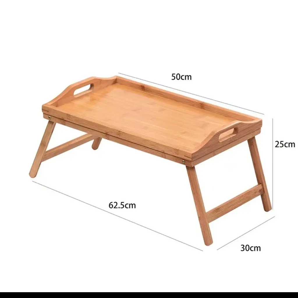Bamboo folding tray