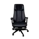 Black massage office chair with auto and manual functions