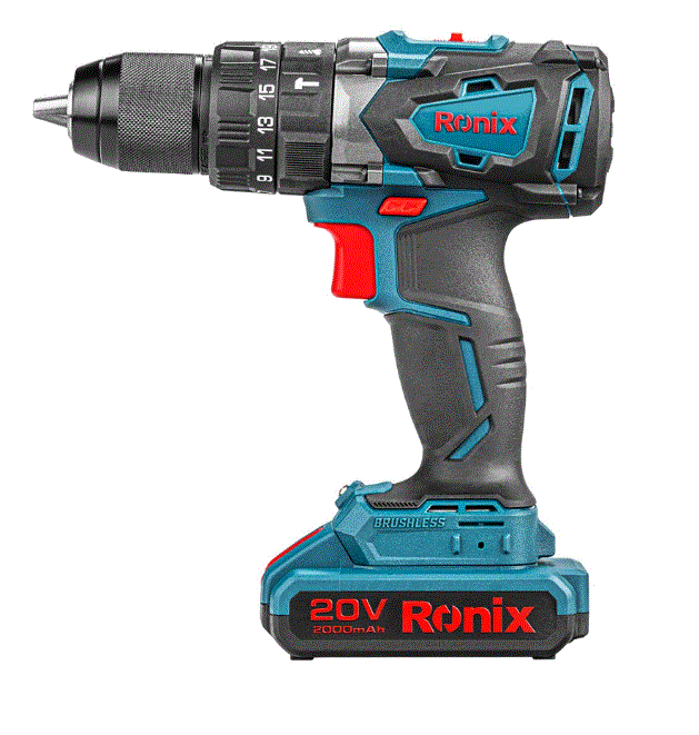 [8905K] RONIX  8905K PERCEUSE VISSEUSE SANS FIL & SANS BALAIS 20V KIT COFFRET
