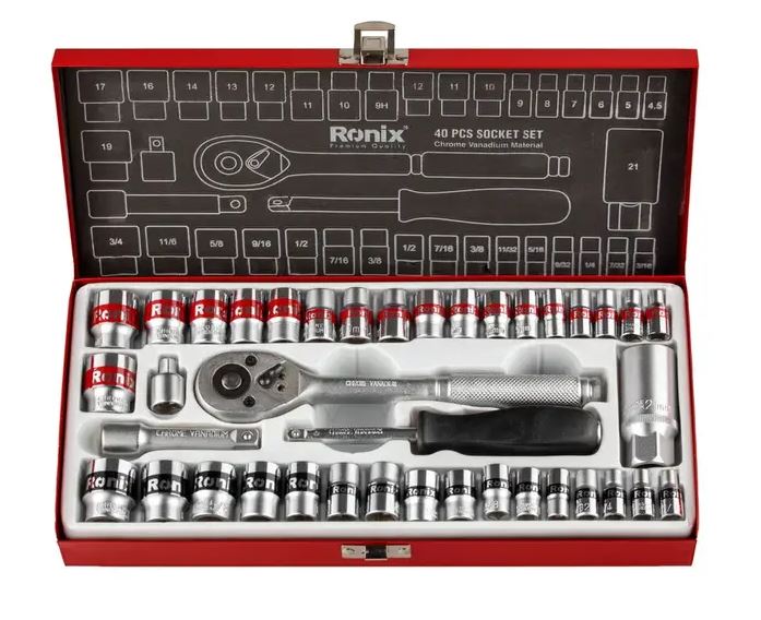 RONIX Socket Set (40 pieces) RH-2641