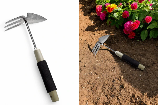 Outil de jardinage Premium double houe 30 cm