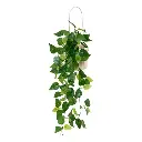 [196705A ZEN55] Hanging plant with ceramic pot Pool height 82 cm beige
