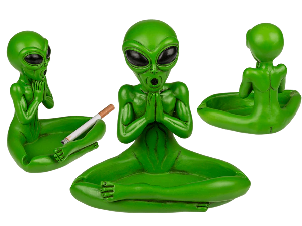 Yoga Alien ashtray approximately 13 cm