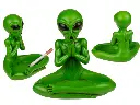 [78/8113 ZEN55] Yoga Alien ashtray approximately 13 cm