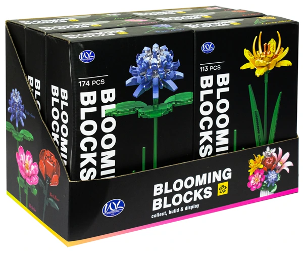 Blooming Blocks 6 modeles assortis avec presentoir