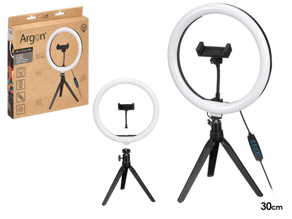 Selfie Ring Light with Low Tripod