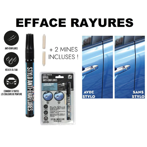 Anti-scratch pen erases scratches