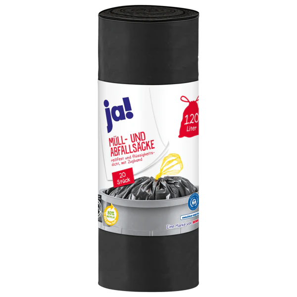 Garbage bags Yes 120 liters roll of 20