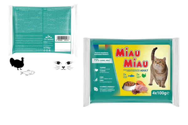 Miau Miau melange daliments humides pour chat