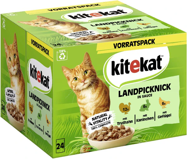 Kitekat sauce pique nique Country multipack 24 x 85 g