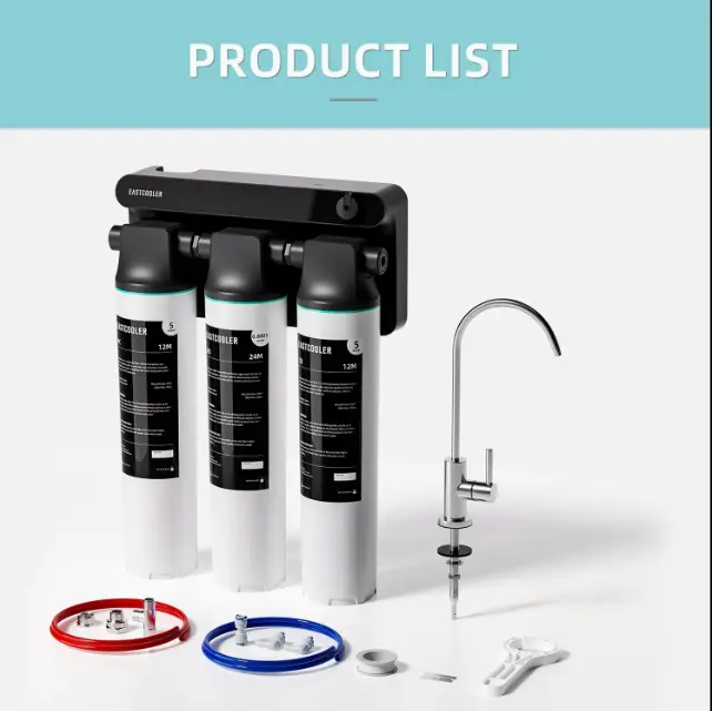 800 GPD Tankless Reverse Osmosis Unit with TDS Screen, Alkaline Remineralization & Automatic Flushing