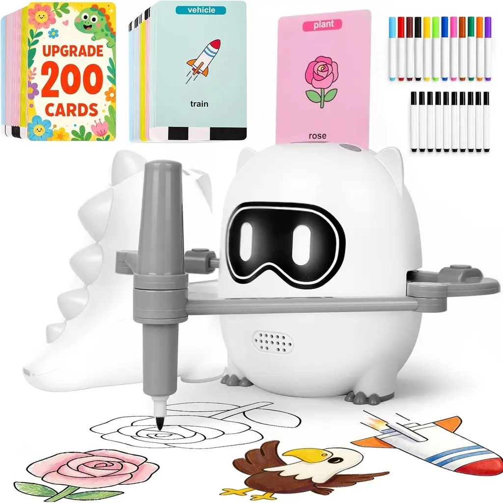 Interactive Drawing Robot with 200 Cards