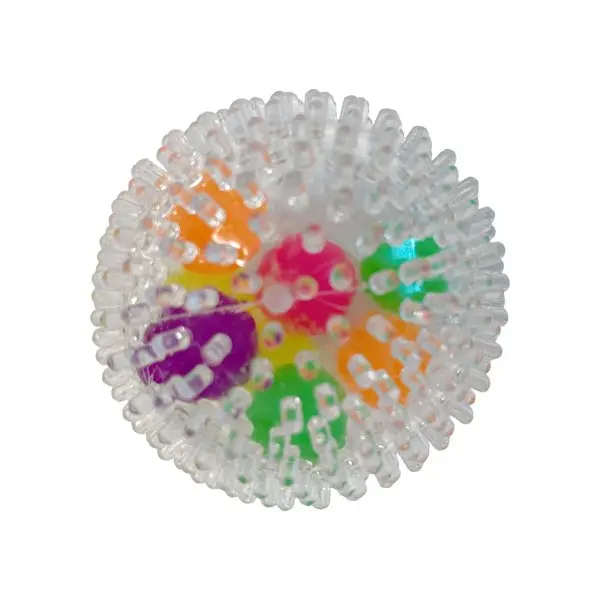 Balle anti-stress à picots et billes, environ 6 cm