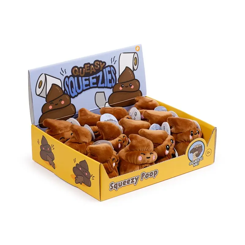Peluche à presser Queasy Squeezies Poop