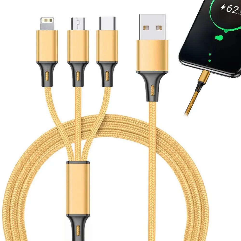 Verk Group — 3 in 1 USB Phone Cable, Lightning I Cable