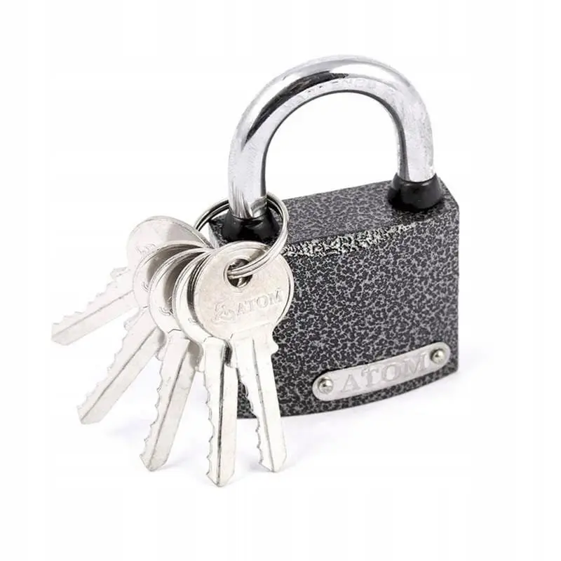 ADGO-TOOLS — Cast iron padlock thickness 40mm Atom 5 keys