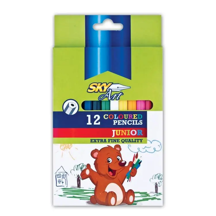 Crayons de couleur Sky Art Jumbo 12 couleurs 1 boî