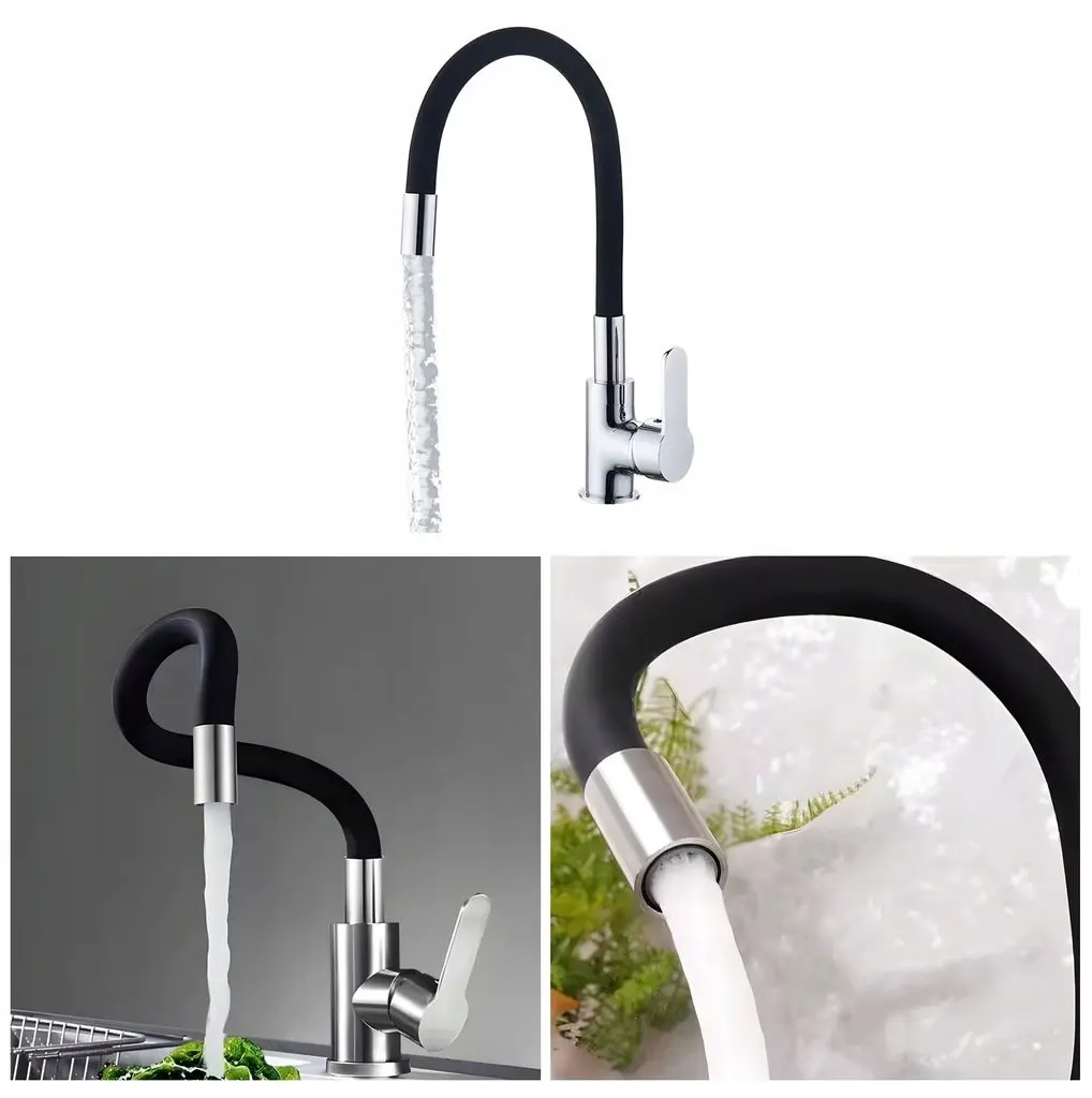 ADGO — Freestanding Kitchen Sink Faucet, Black