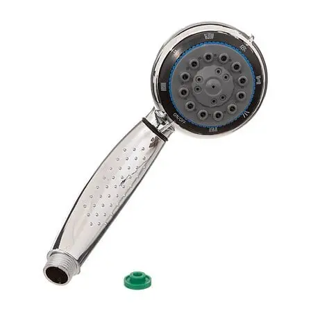 Pommeau douche 7 fonc inox, argent
