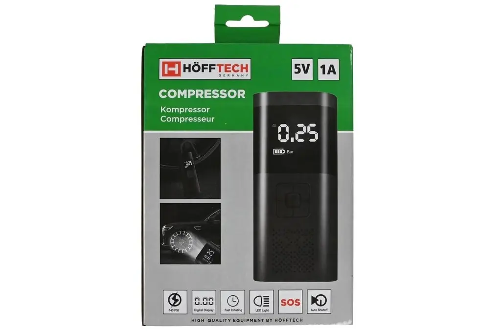 Höfftech — Compresseur à batterie portable mini