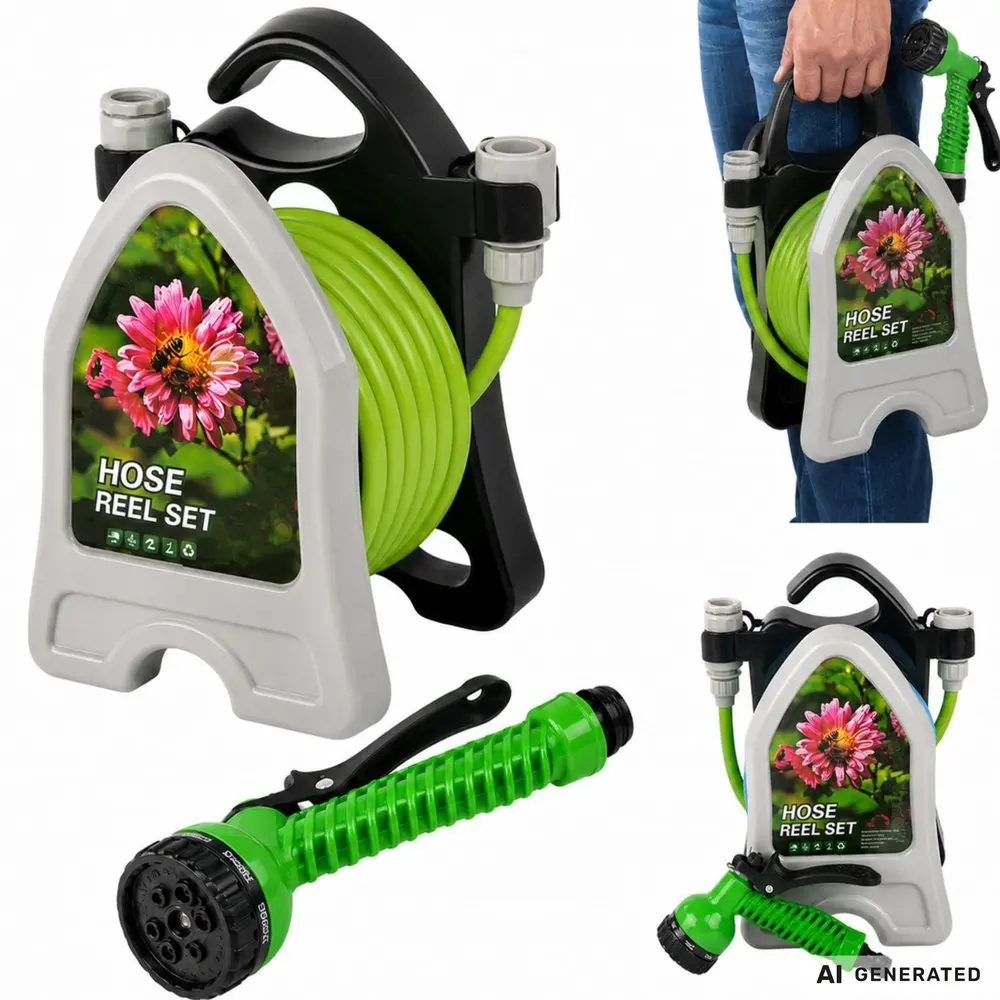 Verk Group — Garden watering hose on holder, retractable