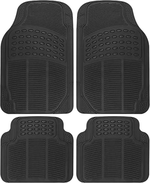 BDK All-Weather Car Floor Mats 4 pcs Black