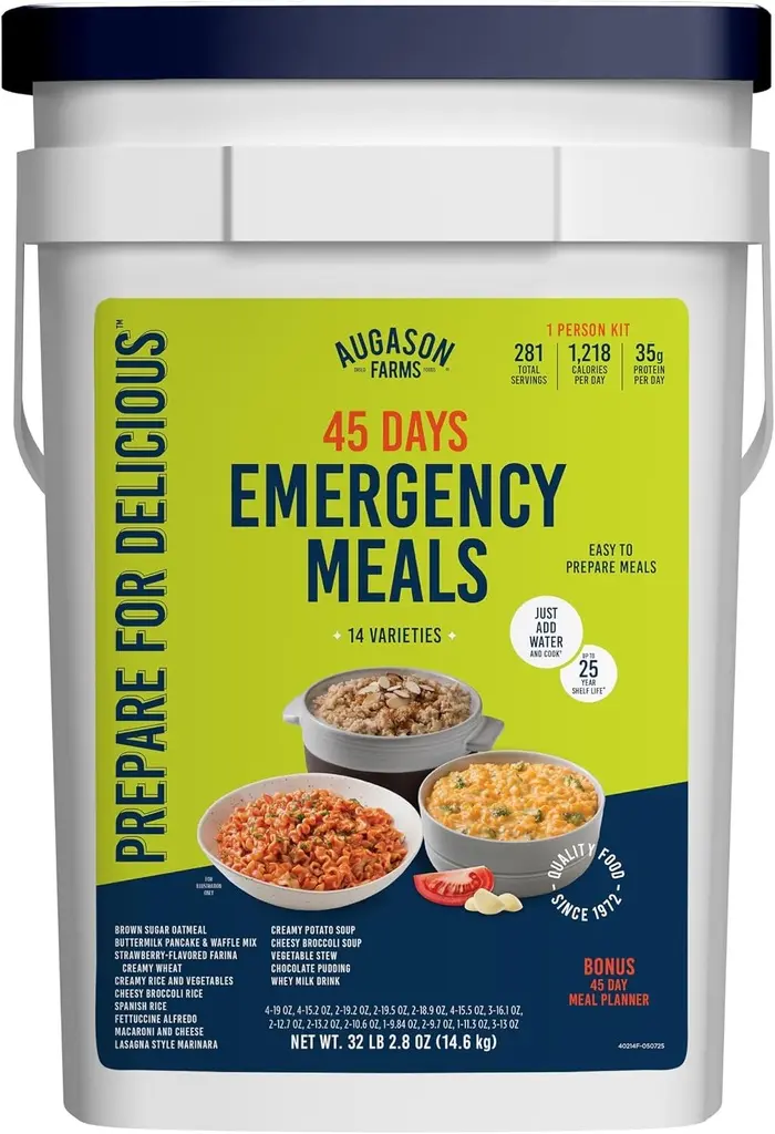 Kit alimentaire Augason Farms 45 jours
