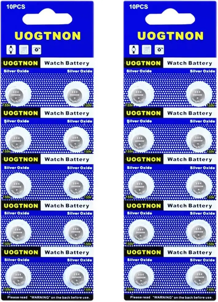 UOGTNON pile montre 394 SR936SW oxyde d'argent 1,55 V